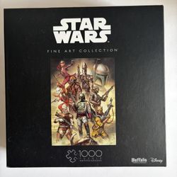 NEW STAR WARS 1000 Puzzle Fine Art Collection Buffalo SCUM VILLIANY - BOUNTY HUNTERS