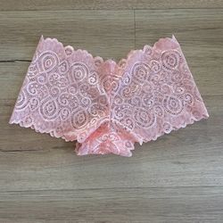 Lacey Boyshort Panties Pink