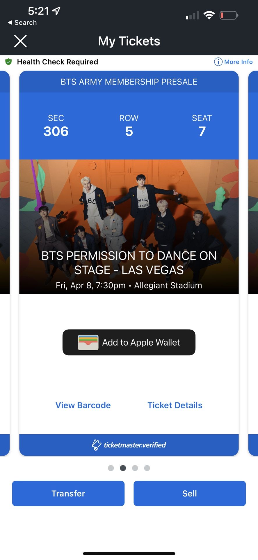 BTS Las vegas Concert Allegiant Stadium