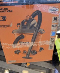 Shop RIDGID 16 Gal. 5.0 Peak HP NXT Shop Vacuum Wet Dry Vac with General Debris Filter, Locking Hose