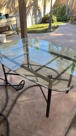 Glass Dining Table With Chairs