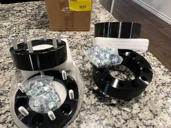 dynofit 6x5.5 Wheel Spacers 2 Inch Compatible with Toyota Tacoma, 4Runner, FJ Cruiser | M12x1.5 Extended Lug Nuts, 108mm Hub Bore, 6x139.7 Forged Spac