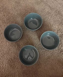Royal Norfolk Glazed Grey Bowls - Set of 4