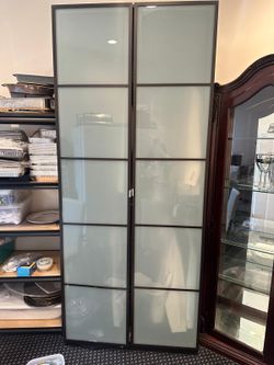 Ikea tall brown pax wardrobe  