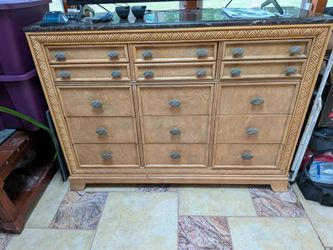 Davis International Egyptian Tan Marble Bedroom Set