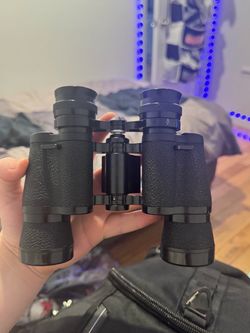 Black Compact Binoculars