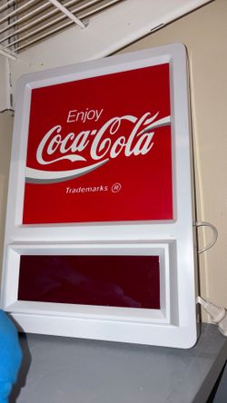 Rare vintage Coca Cola electric clock red  digital number