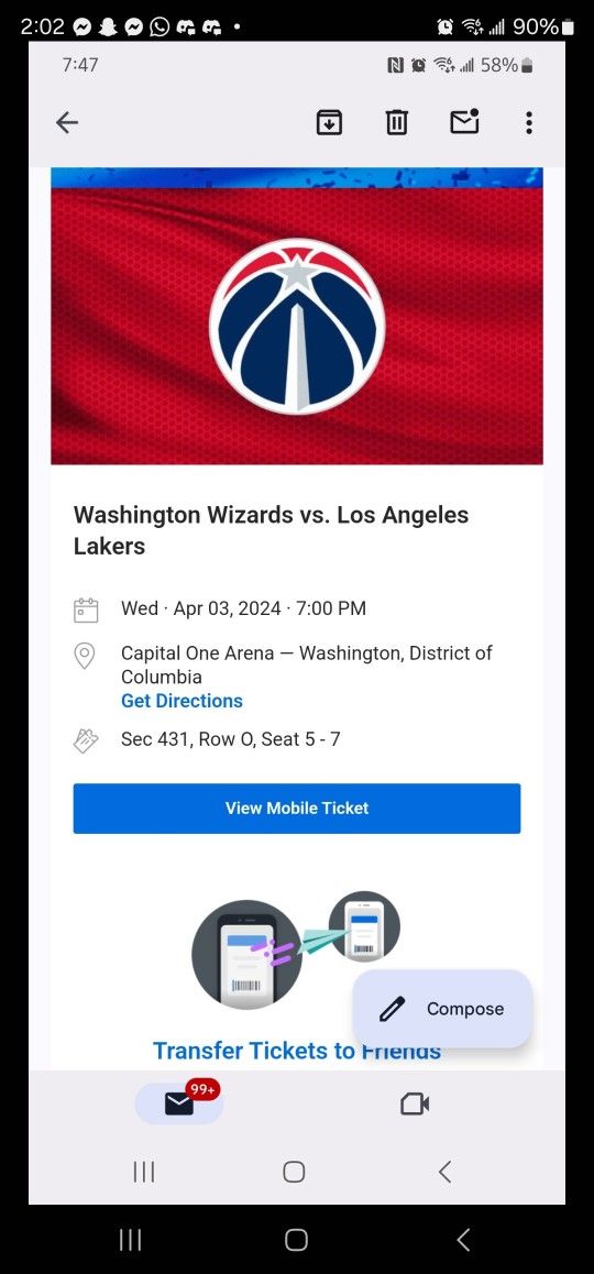 3 Lakers  Tickets