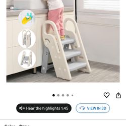 Toddler Step Stool + Kitchen Helper Bundle (Great Condition)