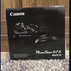 Brand New Black Canon Powershot G7X Mark III Camera
