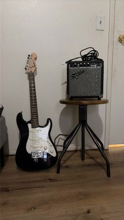 Electric guitar: Squier Fender Strat