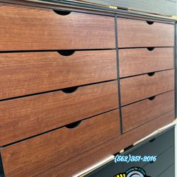 Katy Eight Drawer Dresser New Cherry Chest Cajonera Mueble 