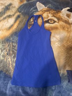 Lululemon Blue Racerback Athletic Tank Top
