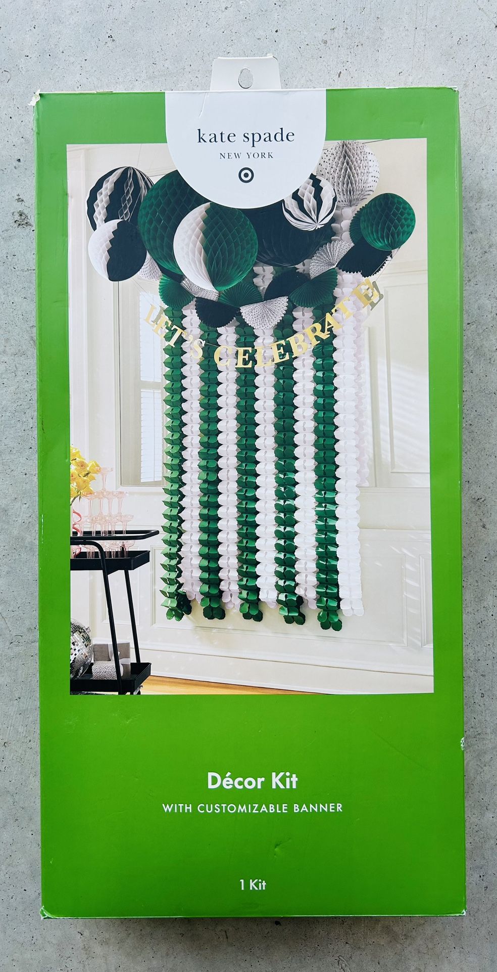 New In Box Kate Spade Party Balloon Backdrop Decor Kit