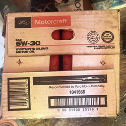 Case Of 12 MOTORCRAFT 58-30 Synthetic Oil 