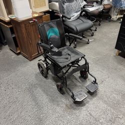 Open box Electric Wheelchair for Adults - Foldable, Lightweight, All Terrain | 500W Dual Motors,15 Miles Travel Range, 350 lbs Capacity, Motorized Pow