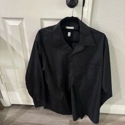 Men’s Dress Shirt Black OR Dark grey