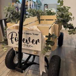 Toy Wagon Painted For Flower Girl (sign Included)
