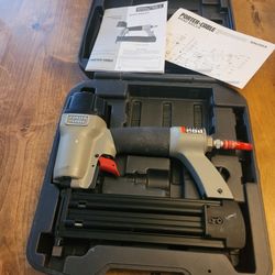 Porter-Cable 18 gauge pneumatic brad nailer BN200A in case with manual