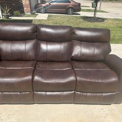 Leather Loveseat And Sofa
