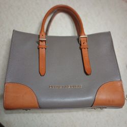 Dooney & Bourke Weather Leather Essex Carrier Saddle Coffee Women's Purse Bag