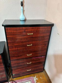 4-Piece Bedroom Set with Dresser, Mirror, Chest, and Nightstands mattress included