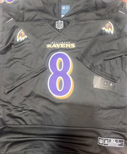 Black raven Lamar Jackson jersey