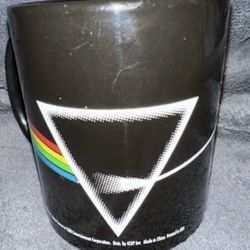 Vintage Pink Floyd Ceramic Coffee Mug Dark Side Of The Moon 2012 Black