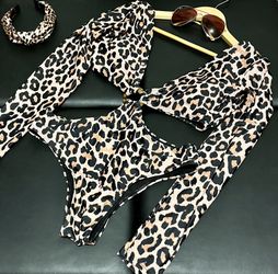 One Piece Bathing Suit W Bonus Headband Set