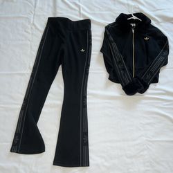 WMNS ADIDAS SKI CHIC RIB TRACK JACKET / PANTS SET 