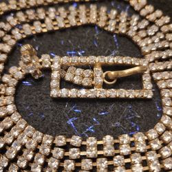 Rare Antique Roaring 20's Rhinestone Belt 