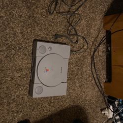 PlayStation 1 With Cables 