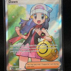 Dawn ultra rare full art Pokemon card