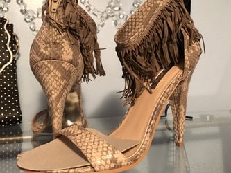 Dressy fringe sandal