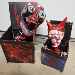 Halloween Prop Custom Hand Made Decor Skeleton Creepy