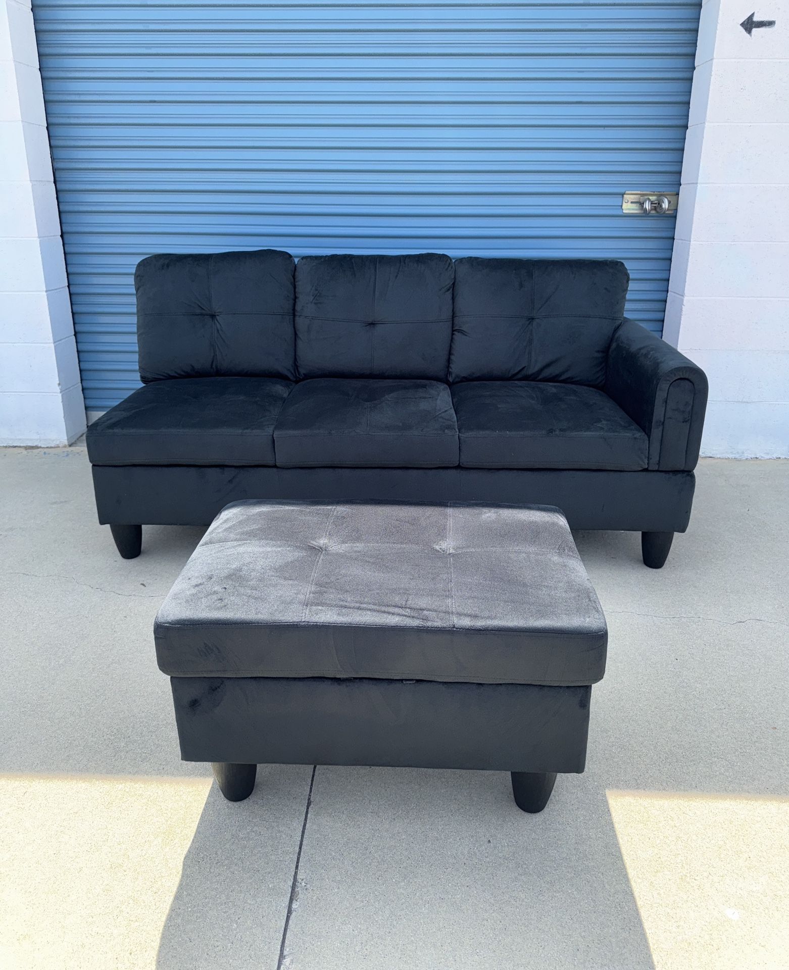 New Couch With Ottoman 