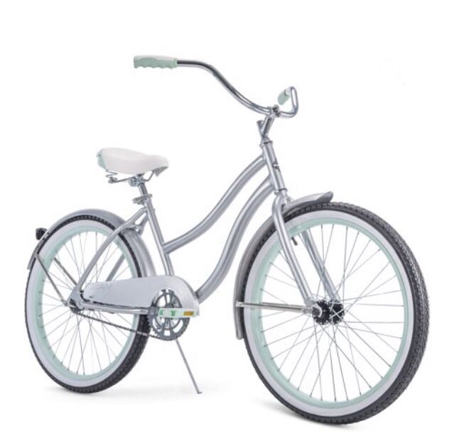 Huffy 24" Cranbrook Girls' Cruiser Bike with Perfect Fit Frame, Silver
