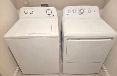 Amanda top-load washer, GE front-load dryer