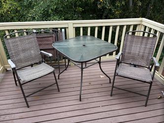 Patio table and chairs