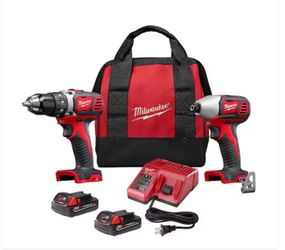 Milwaukee M18 Compact 2 Tool Combo Kit With Charger and 2 batteries