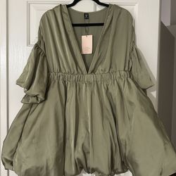 SHEIN Green Dress