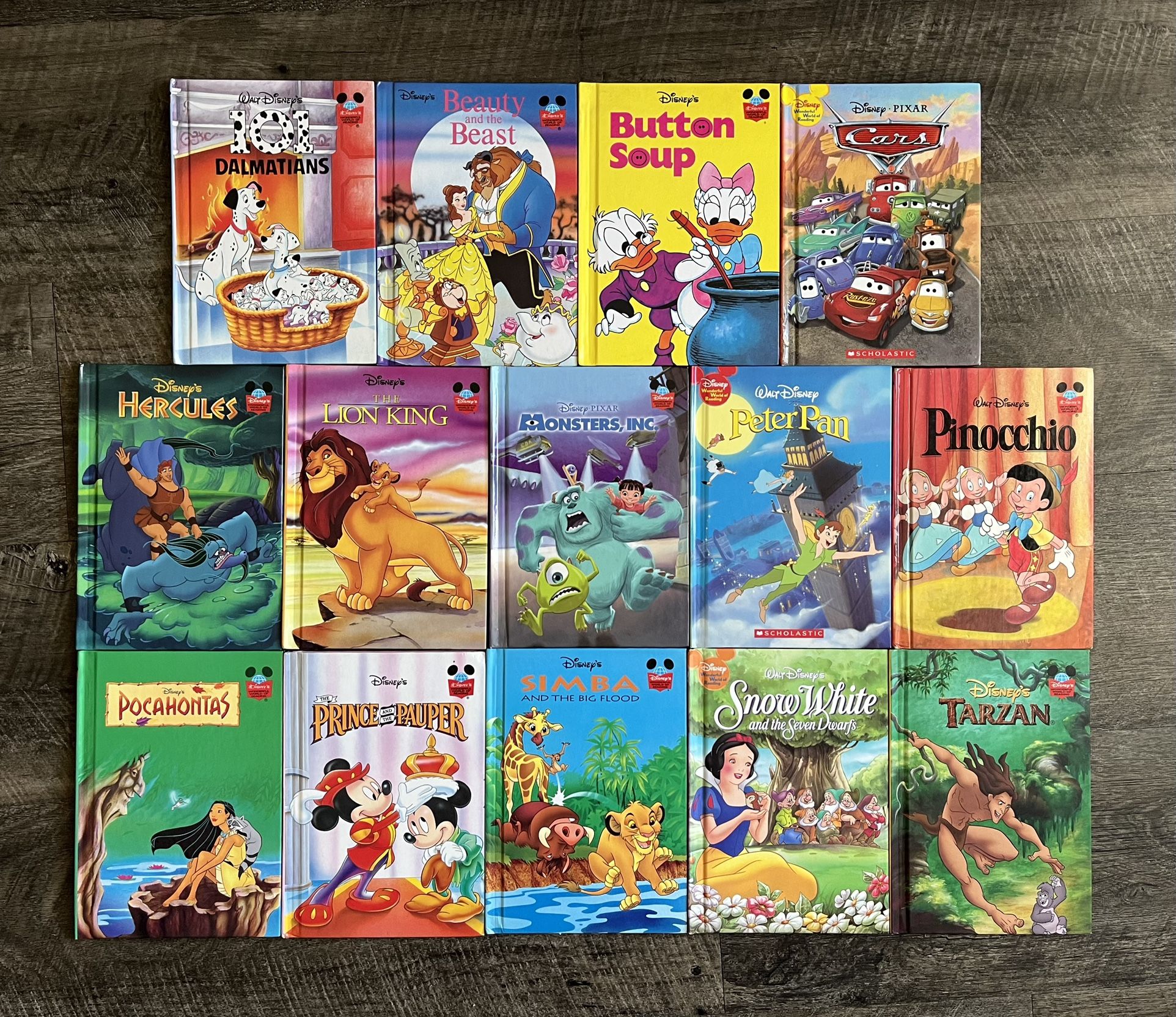 Disney Wonderful World of Reading ~Lot of 14 Hardcover Books~