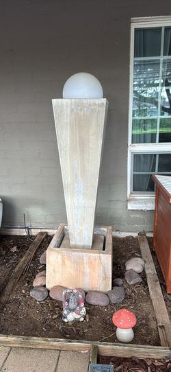 80’s Art deco Stone Fountain