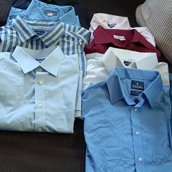 Mens Long Sleeve Dress Shirts 17 34-35 ---$10 Each