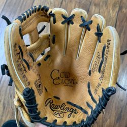 Rawlings Baseball Glove 10 3/4” Gold Glove Deer Tanned Leather