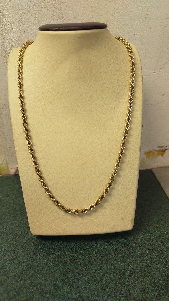 Rope Chain 10k Yellow Gold Chain