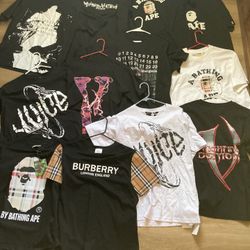 bape, burberry, V lone, mansion margiela, shirts