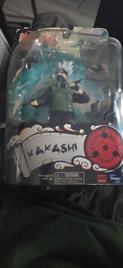 Naruto Shippuden Kakashi Hatake Action Figure by Toynk / Toynami, featuring the character in his classic Jonin vest