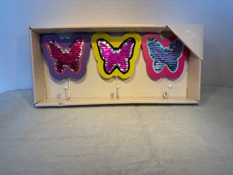 Butterfly Sequin Hanging Wall Hook New