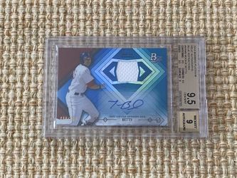 Mookie Betts 2014 Bowman Platinum Auto Card Bgs 9.5 